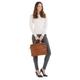 Aktentasche SANSIBAR Gr. B/H/T: 35 cm x 28 cm x 7 cm onesize, braun (cognac) Damen Taschen Aktenkoffer