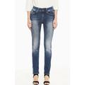 Slim-fit-Jeans GARCIA "Caro slim curved" Gr. 29, Länge 32, blau (vintage used) Damen Jeans Röhrenjeans