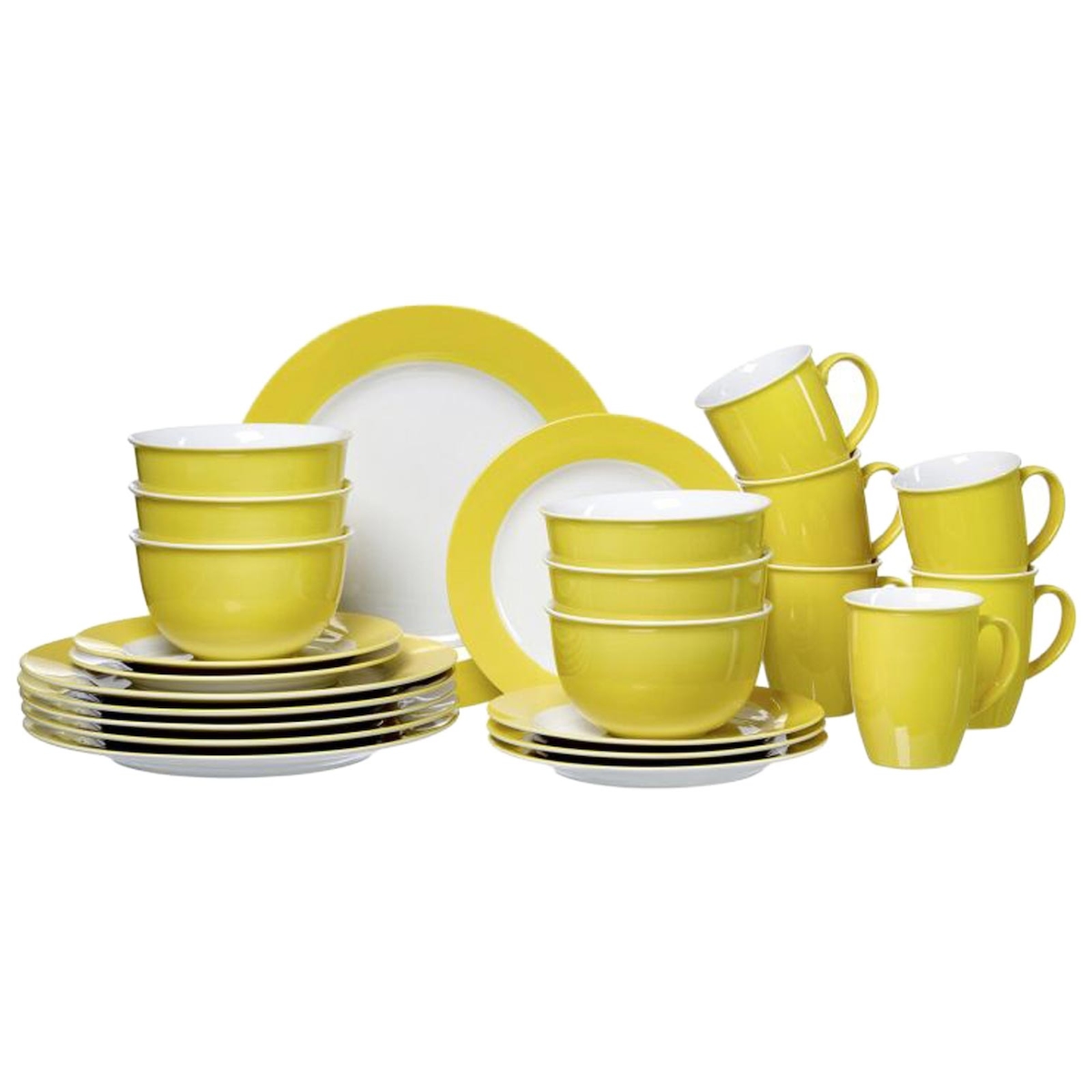 Ritzenhoff & Breker DOPPIO Kombiservice 24-teilig Gelb Image