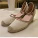 Kate Spade Shoes | New Kate Spade Thea Wedge Espadrille Shoes 10 Rare | Color: Cream/Pink | Size: 10