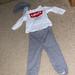 Levi's Matching Sets | 3 Piece Baby Boy Levi Brand Outfit | Color: Gray/White | Size: 3-6mb