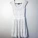 American Eagle Outfitters Dresses | American Eagle Knit Sweater Dress Glitter Thread | Color: Cream/Silver | Size: M