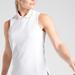 Athleta Tops | Athleta Match Point Sleeveless 1/4 Zip Polo Shirt White & Neon Orange Medium T | Color: Orange/White | Size: Mt