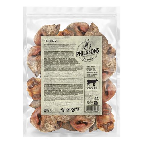 3x500g Rindernasen Phil & Sons Hundesnack