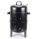 3 In 1 Charcoal BBQ Grill Portable BBQ Roaster With Hooks Barbecue Smoker Grill With Thermostat And Adjustable Vents For Garden Camping Outdoor Cooking