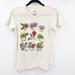 Disney Tops | Disney Women's Beige Princesses Floral Short Sleeve T Shirt Size M | Color: Cream | Size: M