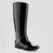 Michael Kors Shoes | New Women Michael Michael Kors Fulton Tall Harness Rain Boots Waterproof Black | Color: Black/Silver | Size: Various