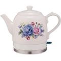 DameCo Kettles Ceramic Electric Kettle Cordless Water Teapot, Teapot-Retro 1.5L Jug Fast (Color : B) interesting