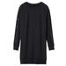 Athleta Dresses | Athleta Snappy Sweatshirt Dress Black Size Xxs Relaxed Casual Comfortable Soft | Color: Black | Size: Xxs
