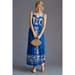 Anthropologie Dresses | Anthropologie Farm Rio Square-Neck Embroidered Maxi Dress | Color: Blue | Size: S