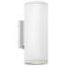 Hinkley Outdoor Silo Medium Wall Mount Lantern Textured White