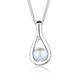 Perlenkette ELLI "Infinity Süßwasserzuchtperle 925 Silber" Halsketten Gr. 45, ohne Stein, Silber 925 (Sterlingsilber), Länge: 45 cm, weiß Damen Perlenketten