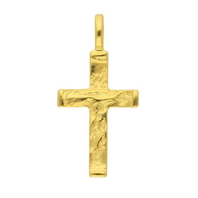 Ketten-Anhänger ADELIA´S "585 Gold Kreuz Anhänger", gold, Schmuckanhänger, Damen, Gelbgold 585, Goldschmuck für Damen & 