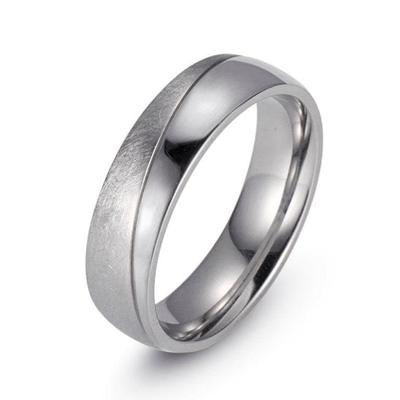 Trauring FIRETTI "Schmuck Geschenk "LIEBE" mit Vertiefung, ca. 7,0mm breit" Gr. 66, silber (edelstahlfarben), Fingerringe, 66, Edelstahl, 7mm Image