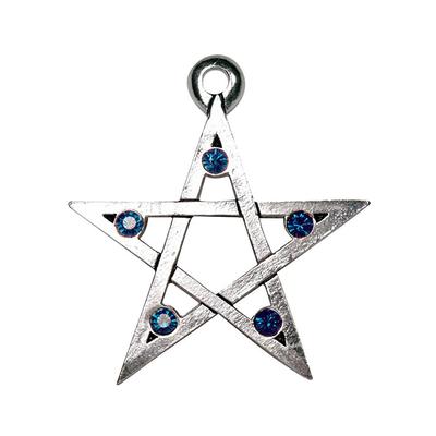 Amulett ADELIA´S "Anhänger Magische Pentagramme Talisman" Schmuckanhänger silberfarben (silber) Damen Amulette