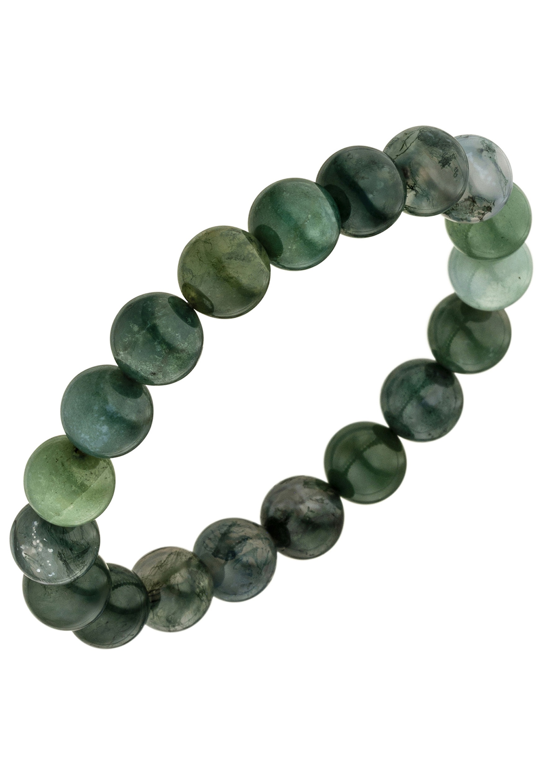 Armband JOBO, grün, Armbänder, Damen, 19cm, Materialmix, mit Moosachat grün 19 cm Image