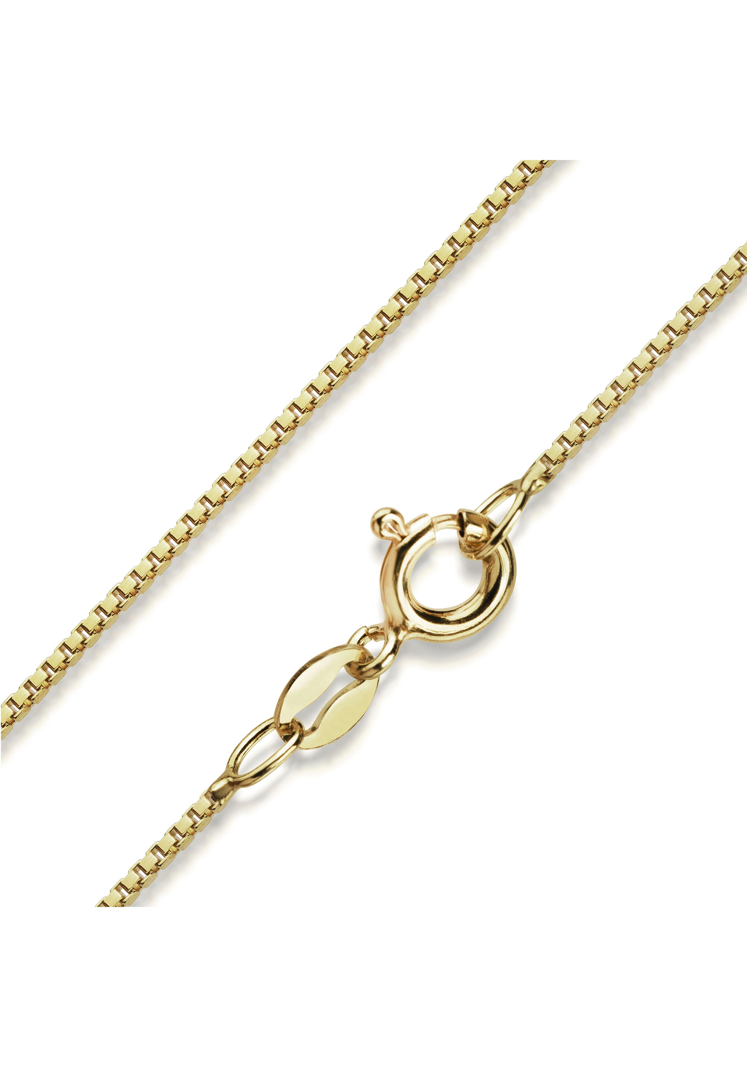 Goldkette FIRETTI "Schmuck Geschenk Gold 333 Venezianer diamantiert, verschiedene Breiten" Gr. 38, gold (gelbgoldfarben), Halsketten, Damen, 38, Gelbgold 333, B: 0,55mm, Made in Germany, B:0,55mm Image