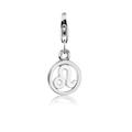 Charm-Einhänger NENALINA "Löwe Sternzeichen Anhänger Horoskop 925 Silber" Charms Gr. Variante 1, silberfarben (silber) Damen Charms Anhänger