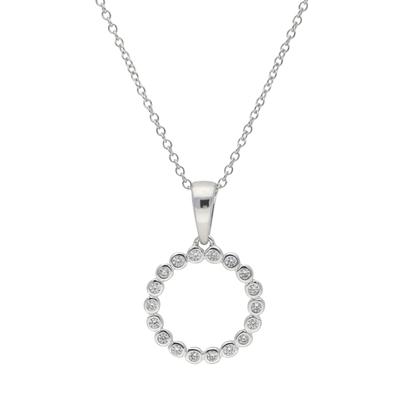 Kette mit Anhänger VIVANCE "sparkling", silber (silber 925), Halsketten, Damen, Silber 925 (Sterlingsilber) Image