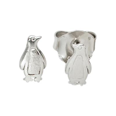 Paar Ohrstecker JOBO "Pinguin", silber (silber 925), Ohrringe, Damen, Silber 925 (Sterlingsilber), 925 Silber Image
