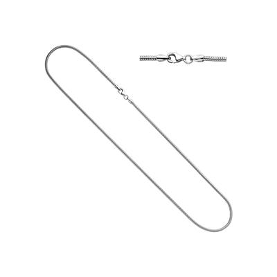 Silberkette JOBO, silber (silber 925), Halsketten, Damen, Silber 925 (Sterlingsilber), L: 45cm, Schlangenkette 925 Silber 45 cm 1,6 mm Image