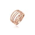Ring-Set ELLI "Stapelring Stacking Boho Set (5 tlg.) 925 Sterling Silber" Gr. 56, rosa (rosegold), Fingerringe, Damen, 56mm, ohne Stein, Silber 925 (Sterlingsilber)