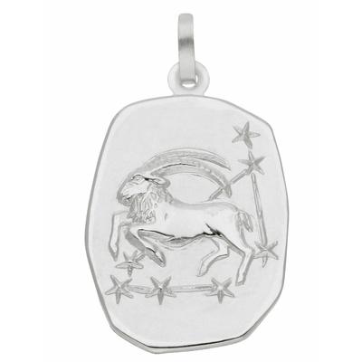 Ketten-Anhänger ADELIA´S "Damen & Herren 925 Silber Sternzeichen Anhänger Steinbock", silber, Schmuckanhänger, Damen, Damen, Steinbock, Silber 925 (Sterlingsilber), Silberschmuck für Damen & Herren