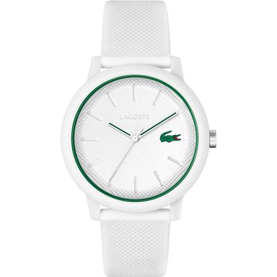 Quarzuhr LACOSTE "LACOSTE.12.12", weiß, Armbanduhren, Herren, Armbanduhr, Herrenuhr, Mineralglas, Silikonarmband Image
