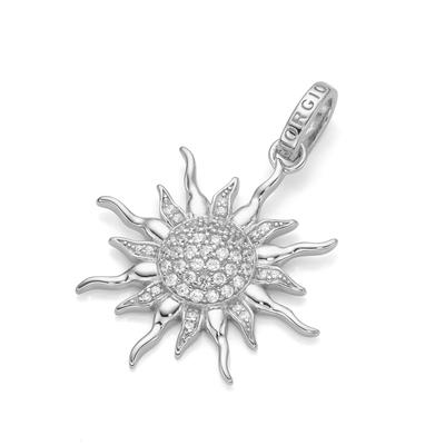 Sonnen-Anhänger "Sonne, Silber 925", silber, GIORGIO MARTELLO MILANO, Schmuckanhänger, Damen, Onesize, Silber 925 (Sterlingsilber)