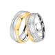 Trauring DOOSTI "Schmuck Geschenk Edelstahl Ehering Partnerring LIEBE" Fingerringe Gr. 64, ohne Zirkonia, Edelstahl, 7 mm, goldfarben (edelstahlfarben, gelbgoldfarben) Trauringe