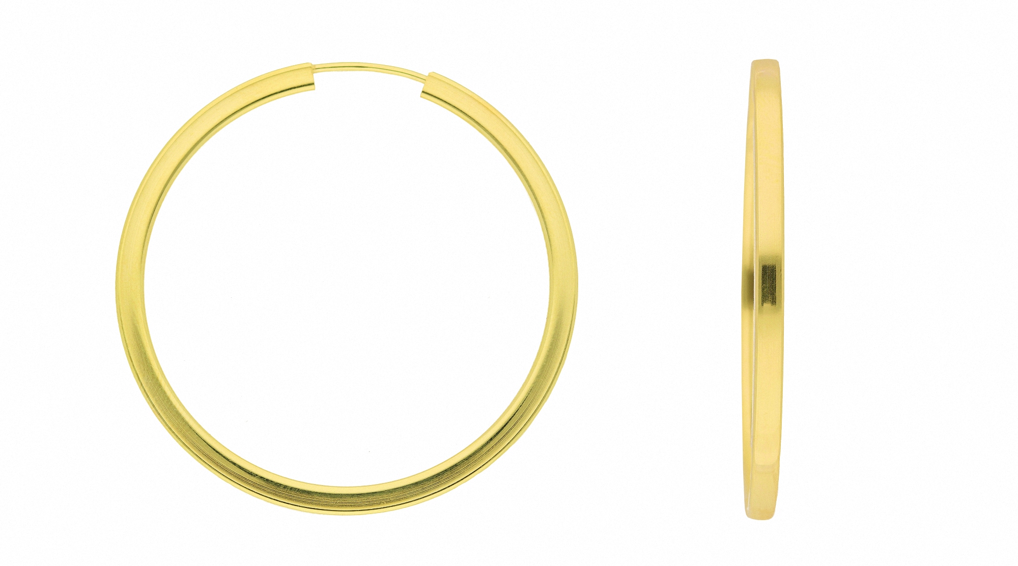 Paar Creolen ADELIA´S "Damen 333 Gold Ohrringe Creolen Ø 38 mm", gold, Ohrringe, Damen, Damen, Gelbgold 333 Gold, Gelbgold 333, Gold, Goldschmuck für Damen