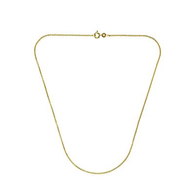Collierkettchen FIRETTI "Schmuck Geschenk Gold 333 585 750 Rundankerkette in mehreren Breiten" Gr. 42, gold (gelbgoldfarben), Halsketten, Damen, 42, Gelbgold 333, B: 1,5mm, Made in Germany, B:1,5mm Image