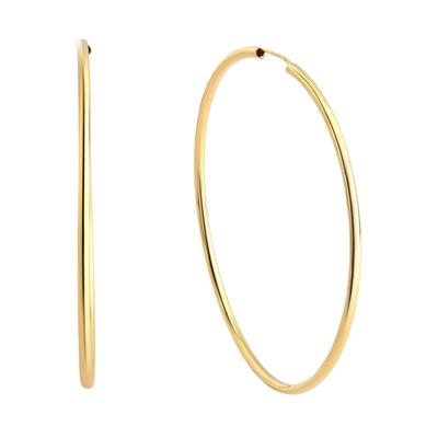 Paar Creolen FIRETTI "Schmuck Geschenk Silber 925 Basic 2 mm breit" Gr. 30, gold (gelbgoldfarben), Ohrringe, Damen, 30, Silber 925 (Sterlingsilber) Image