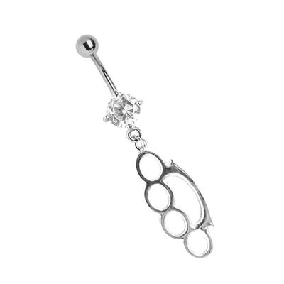 Bauchnabelpiercing ADELIA´S "Piercing Bauchnabelpiercing", silber, Piercings, Damen, Titan, Die Banane und die 5 mm Verschlusskugel sind aus Titan