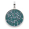 Charm-Einhänger LEONARDO "Holly Clip&Mix, 022882" Charms blau (edelstahlfarben, türkis, blau, blau) Damen Charms Anhänger