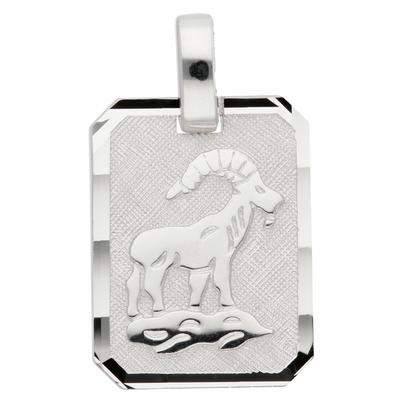 Ketten-Anhänger ADELIA´S "Damen & Herren 925 Silber Sternzeichen Anhänger Steinbock", silber, Schmuckanhänger, Damen, Damen, Steinbock, Silber 925 (Sterlingsilber), Silberschmuck für Damen & Herren