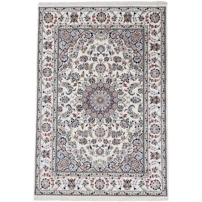 Orientteppich WOVEN ARTS "Orientteppich Nain", beige (creme), B:250cm H:15mm L:350cm, Wolle, Teppiche, handgeknüpft, Wohnzimmer, reine Wolle Image