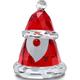 Dekofigur SWAROVSKI "Kristallfigur Holiday Cheers Weihnachtsmann, klein, 5596385" Dekofiguren Gr. B/H/T: 3 cm x 4 cm x 2,9 cm, Weihnachtsmann, rot (rot, kristallweiß, weiß) Weihnachtsengel Weihnachtsfiguren