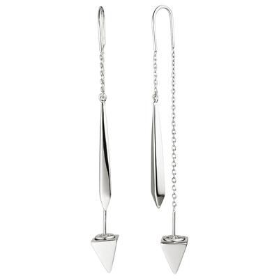 Paar Ohrhänger JOBO, silber (silber 925), Ohrringe, Damen, Silber 925 (Sterlingsilber), dreieckig 925 Silber Image