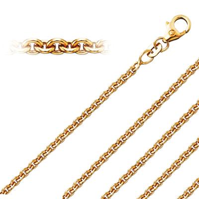 Goldkette ONE ELEMENT "Halskette aus 585 Gelbgold Ø 2,4 mm" Gr. 45, gold, Halsketten, Damen, 45, Gelbgold 585, Damen Gol