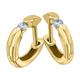 Paar Creolen ONE ELEMENT "0,20 ct Diamant Brillant Ohrringe aus 585 Gelbgold" Gr. Damen, 0.20 ct mit Diamant, Diamanten, goldfarben (gold) Damen Creolen