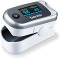 Pulsoximeter BEURER "PO 40" Blutdruckmessgeräte grau (weiß, grau) Blutdruckmessgerät
