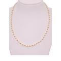 Perlenkette FIRETTI "Schmuck Geschenk Halsschmuck Halskette Perle" Halsketten Gr. 42, Messing-Perlen, weiß (gelbgoldfarben, weiß) Damen Perlenketten