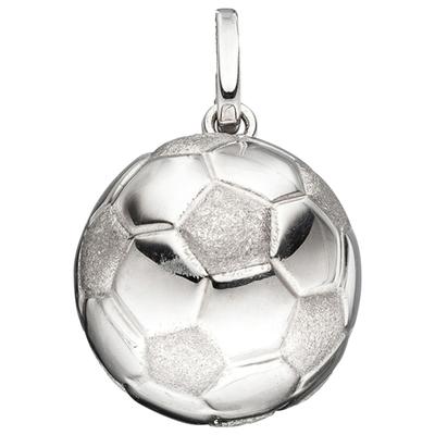 Ketten-Anhänger JOBO "Anhänger Fußball", silber (silber 925), Schmuckanhänger, Damen, Silber 925 (Sterlingsilber), 925 S