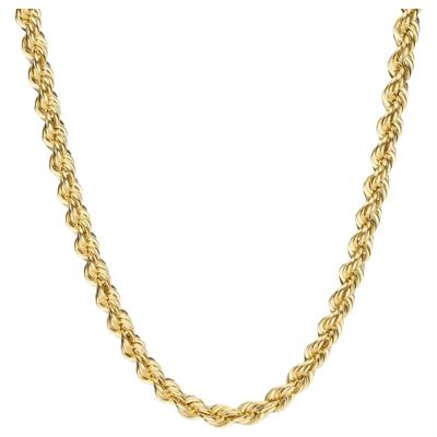 Goldkette LUIGI MERANO "Kordelkette, hohl, Gold 375" Halsketten Gr. 55cm, Gelbgold 375, goldfarben (gold) Damen