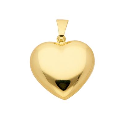 Ketten-Anhänger ADELIA´S "333 Gold Anhänger Herz", gold, Schmuckanhänger, Damen, Gelbgold 333, 333 Gold Goldschmuck für Damen