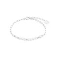 Armband S.OLIVER "2034891" Armbänder Gr. Silber 925 (Sterlingsilber)-Perlen, bunt (silberfarben, weiß) Damen Perlenarmbänder