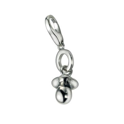 Charm-Einhänger "Schnuller, Silber 925", silber, GIORGIO MARTELLO MILANO, Charms, Damen, Silber 925 (Sterlingsilber)