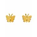 Paar Ohrhänger ADELIA´S "1 333 Gold Ohrringe / Ohrstecker Schmetterling" Gr. Damen, Gelbgold 333, goldfarben (gold) Damen Ohrhänger