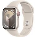 Smartwatch APPLE "Watch Series 9 GPS + Cellular 41mm Aluminium" Smartwatches beige (polarstern) Fitness-Tracker